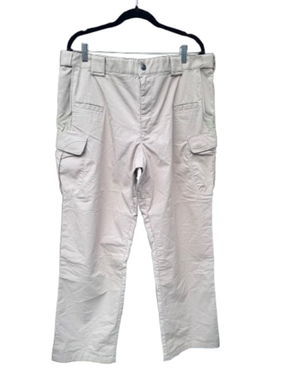 5.11 Tactical Men's Khaki Ripstop Multi-Pocket Cargo Pants 40x30.5 (Size L)